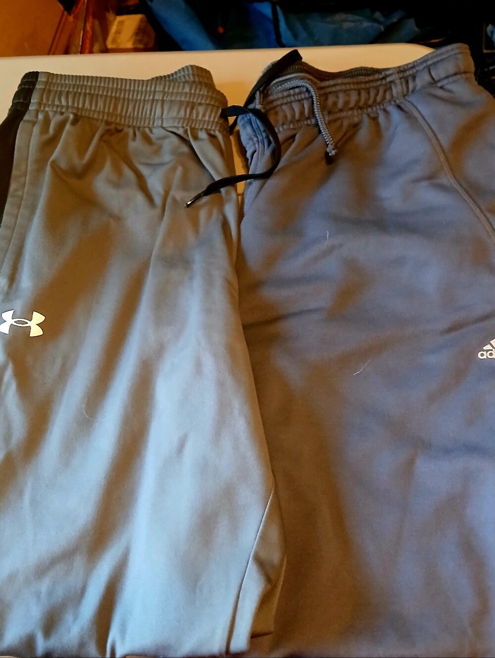 Under Armour & Adidas Athletic Joggers - Gray Bundle Size XL